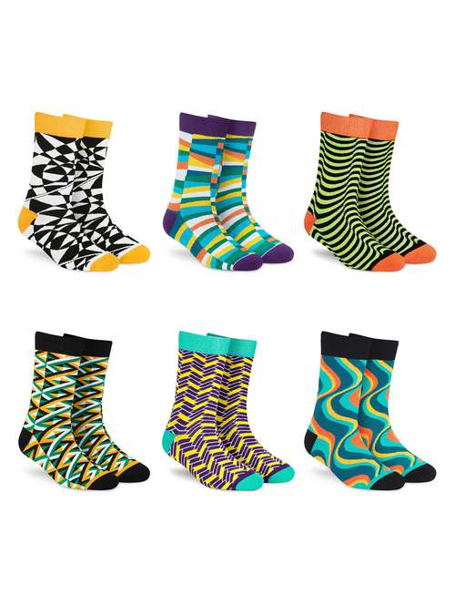 women set of 6 above ankle length socks - 20498121 - Standard Image - 0