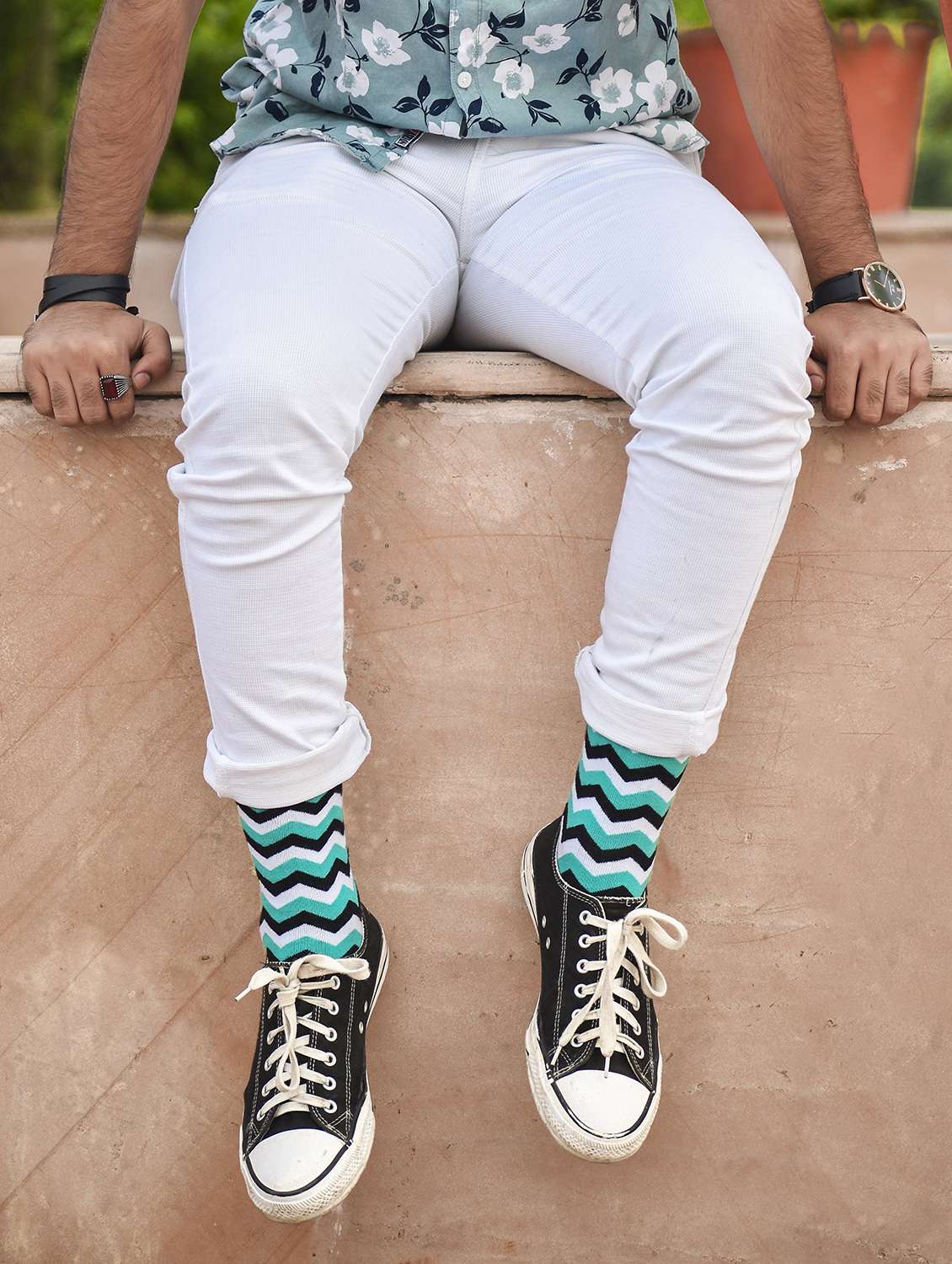 unisex multi colored above ankle length socks  - 20498124 -  Standard Image - 3