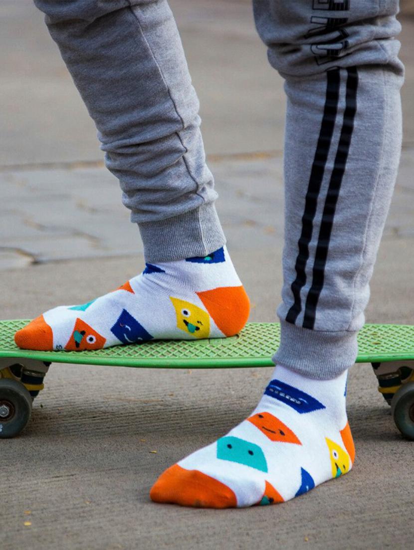 unisex multi colored above ankle length socks - 20498134 - Standard Image - 3