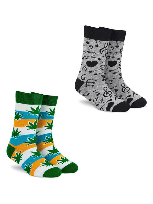 unisex multi colored above ankle length socks combo - 20498151 - Standard Image - 0