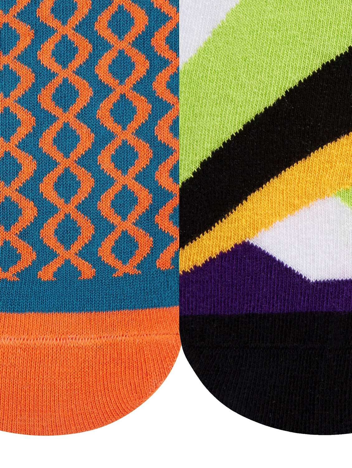 unisex multi colored above ankle length socks combo - 20498167 - Standard Image - 3