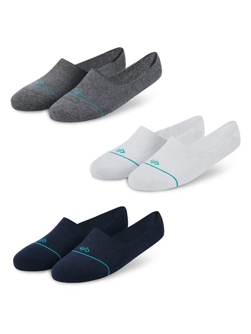 unisex solid no show socks combo - 20498171 - Standard Image - 0