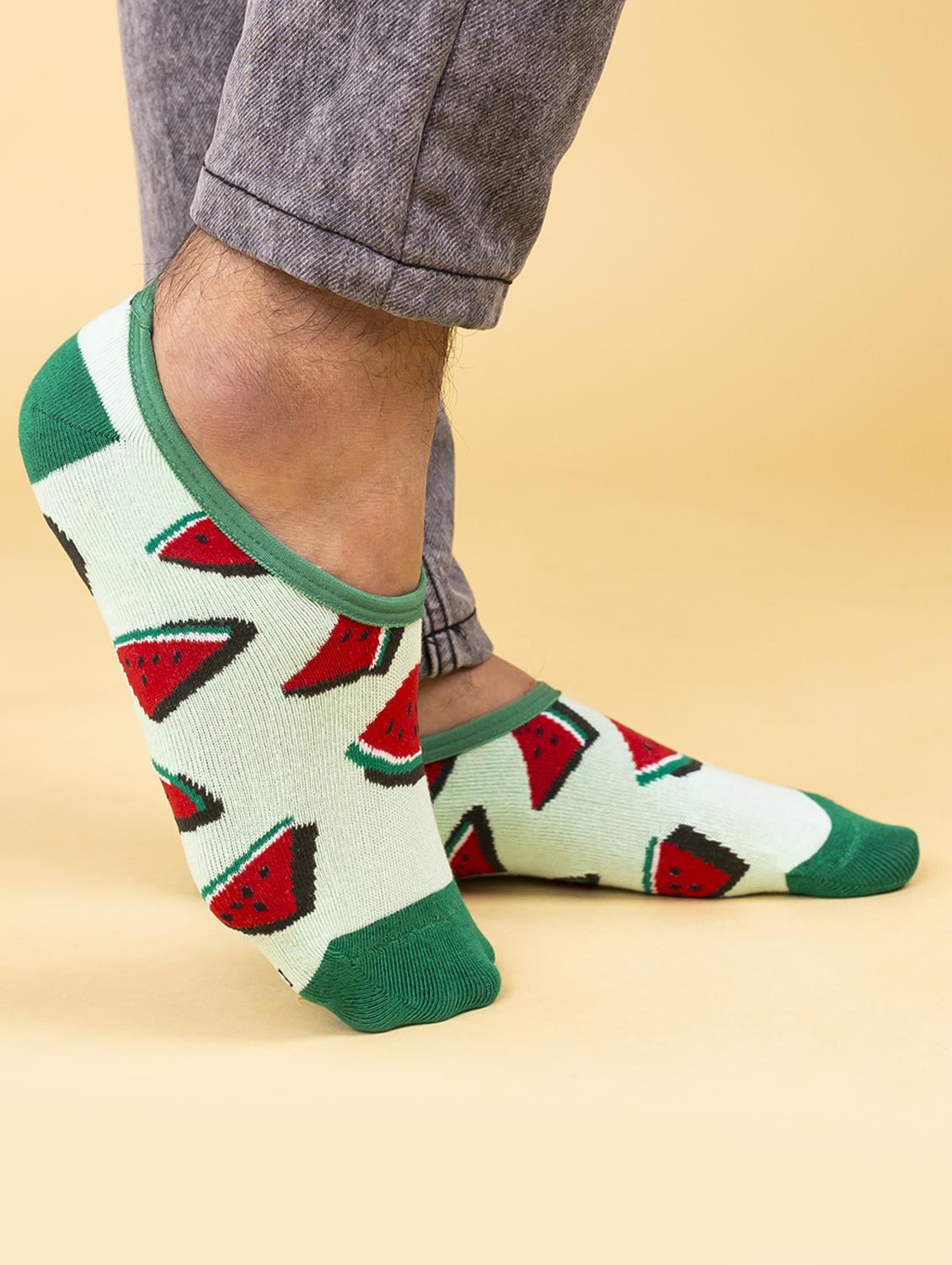 unisex printed no show socks combo - 20498181 - Standard Image - 3