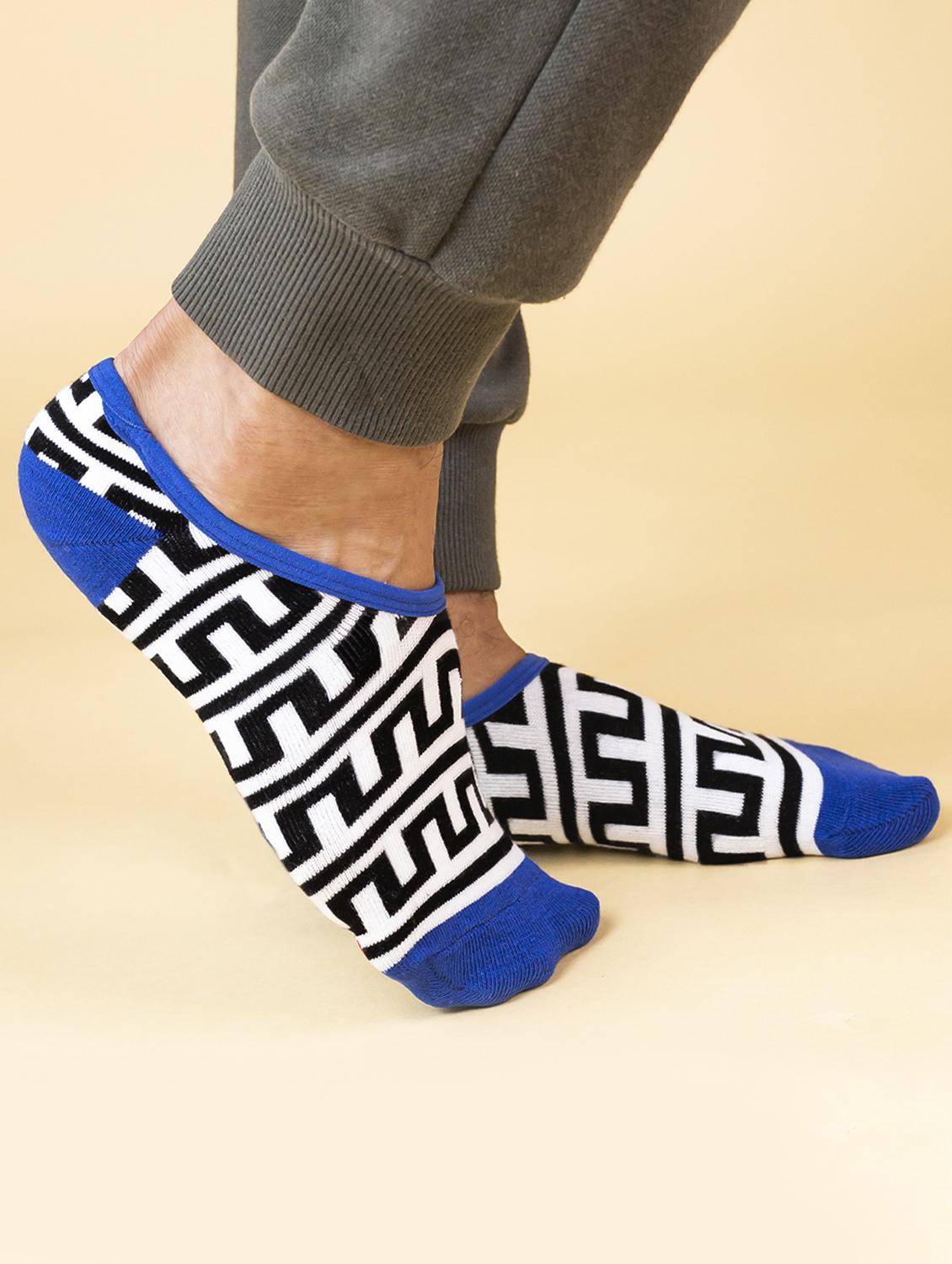unisex printed no show socks combo - 20498188 - Standard Image - 3