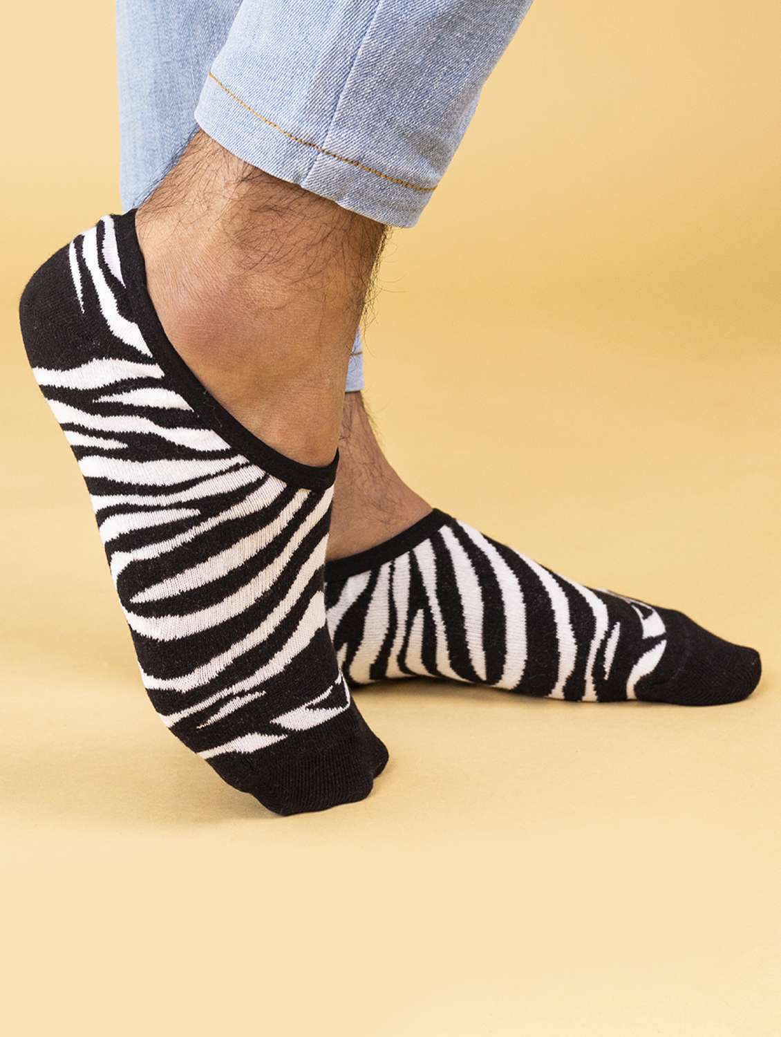 unisex printed no show socks combo - 20498197 -  Standard Image - 3