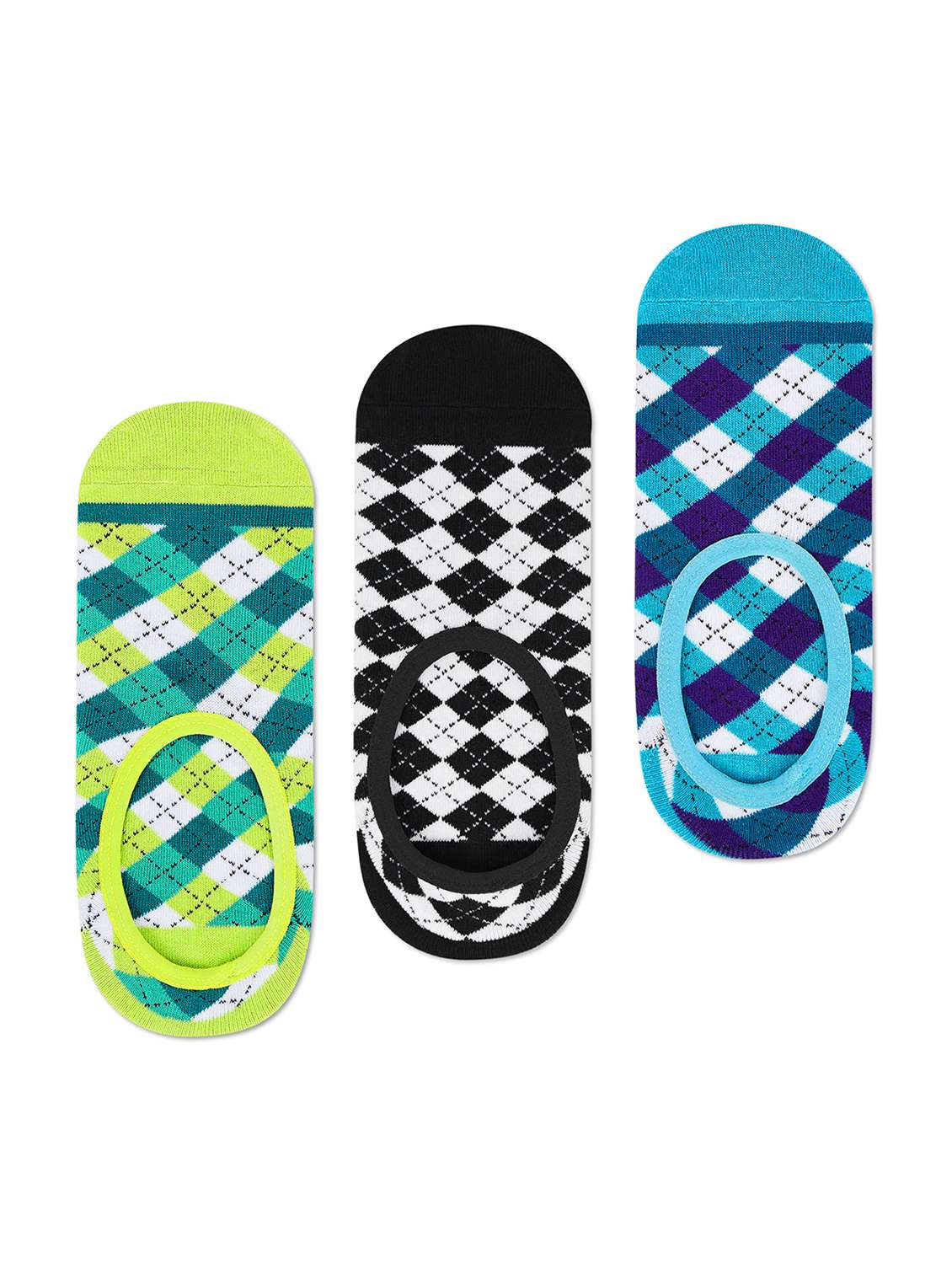 unisex printed no show socks combo
