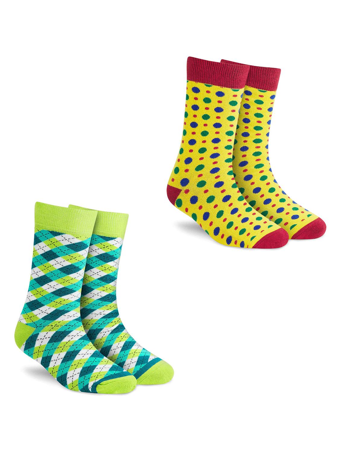 unisex multi colored above ankle length socks combo - 20498235 - Zoom Image - 0