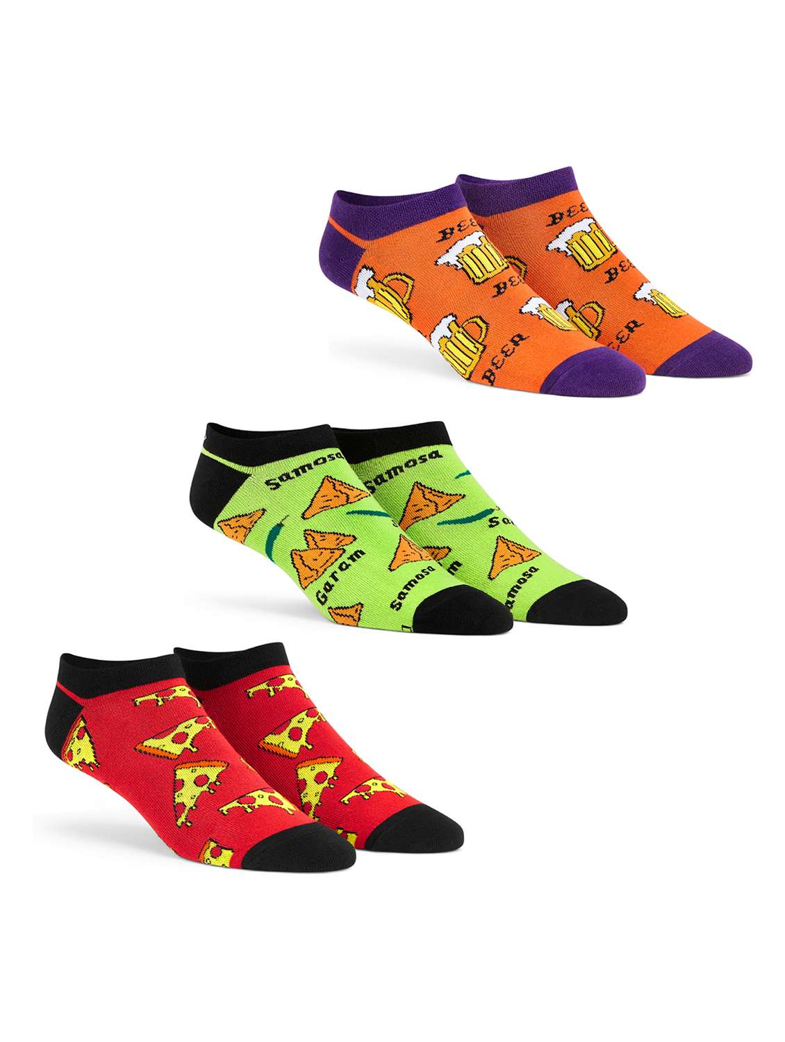 women set of 3 ankle length socks