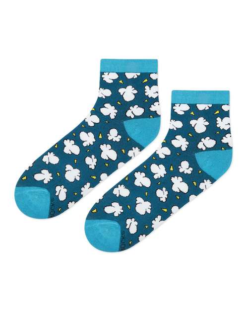 multi colored cotton ankle length socks - 20498459 -  Standard Image - 0