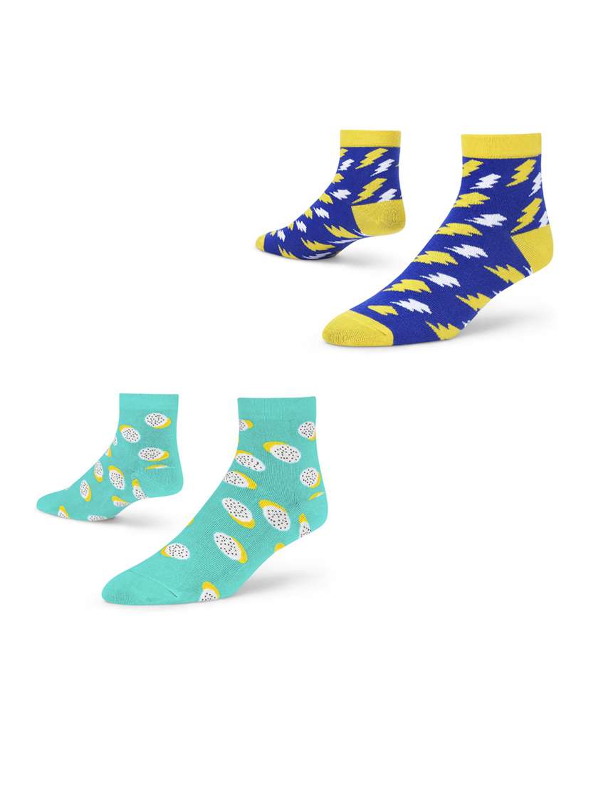 women set of 2 ankle length socks