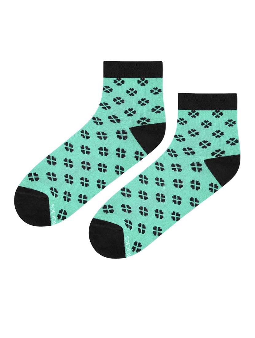 multi colored cotton ankle length socks