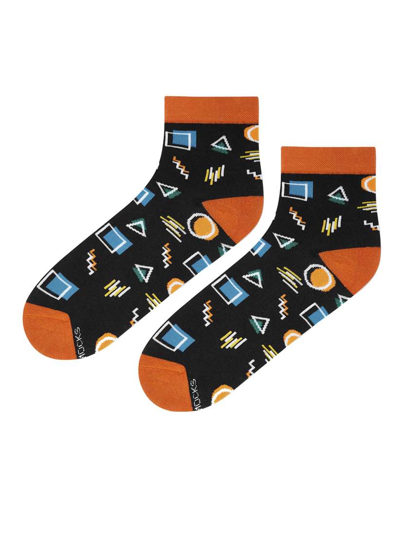 multi colored cotton ankle length socks