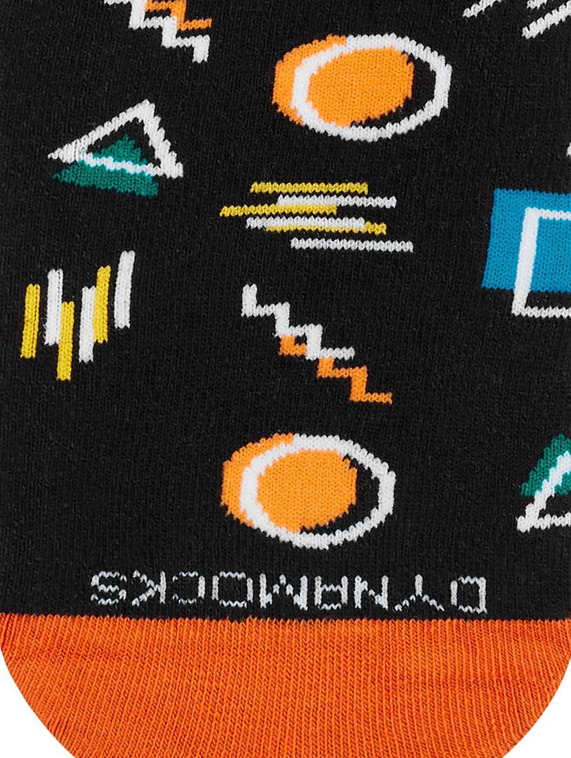 multi colored cotton ankle length socks - 20498475 -  Standard Image - 3