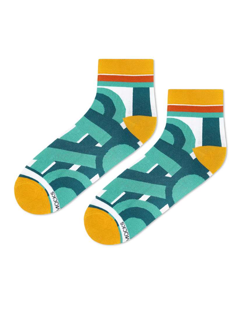 multi colored cotton ankle length socks