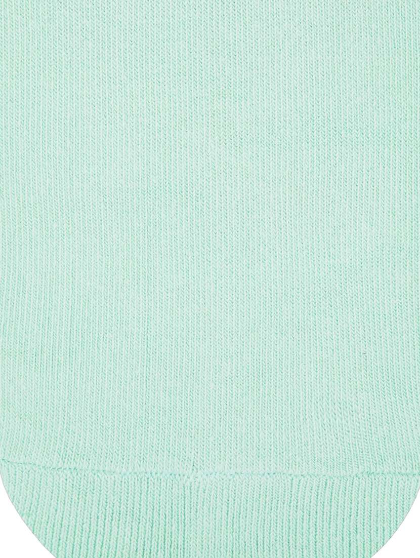 sea green cotton ankle length socks - 20498493 -  Standard Image - 3
