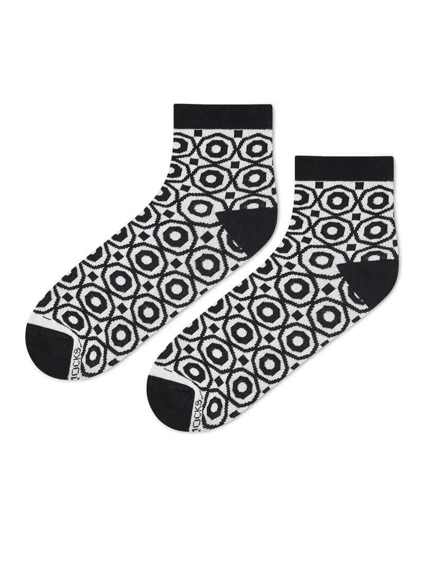 multi colored cotton ankle length socks