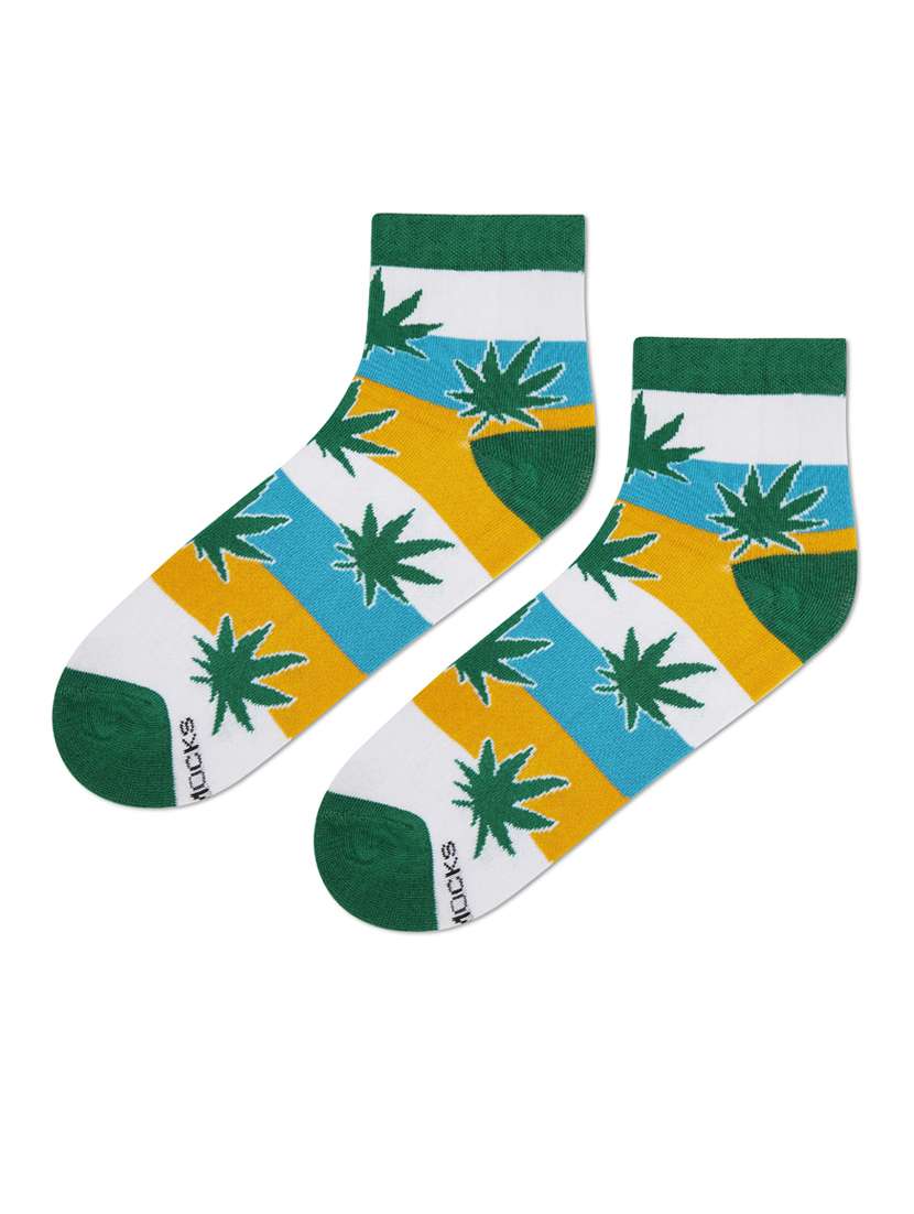 multi colored cotton ankle length socks