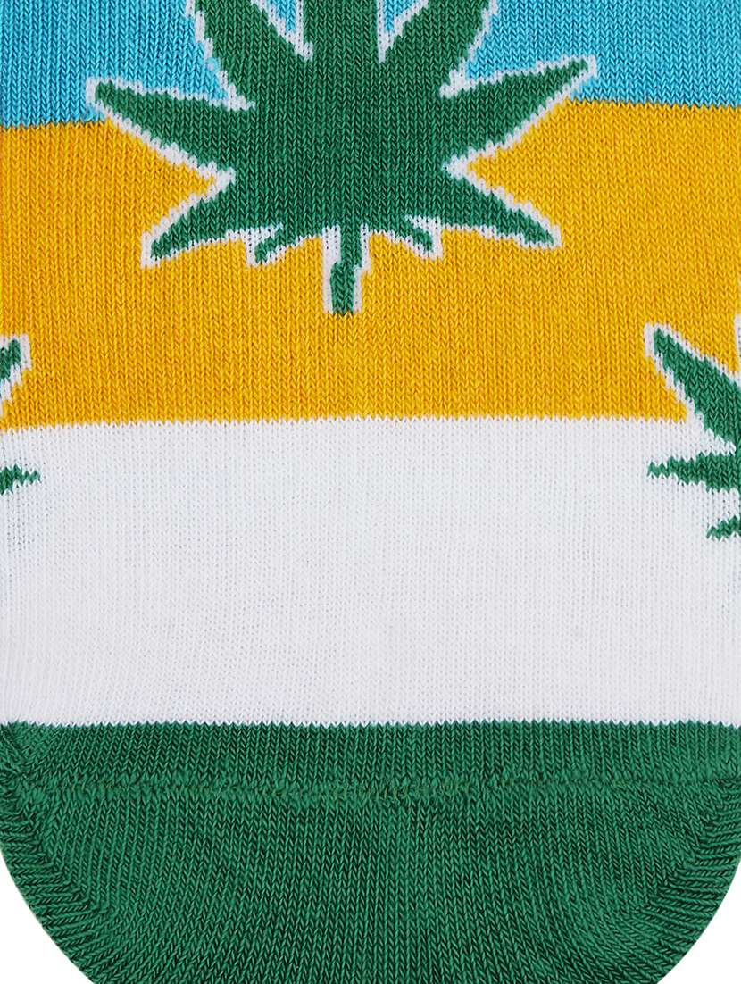 multi colored cotton ankle length socks - 20498506 -  Standard Image - 3