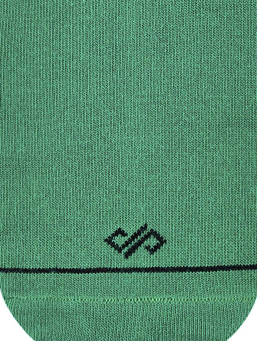 green cotton ankle length socks - 20498510 -  Standard Image - 3