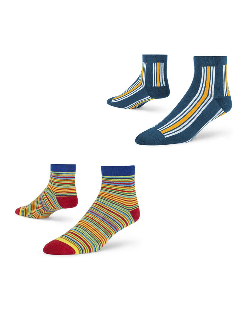 unisex multi colored ankle length socks combo - 20498523 - Zoom Image - 0