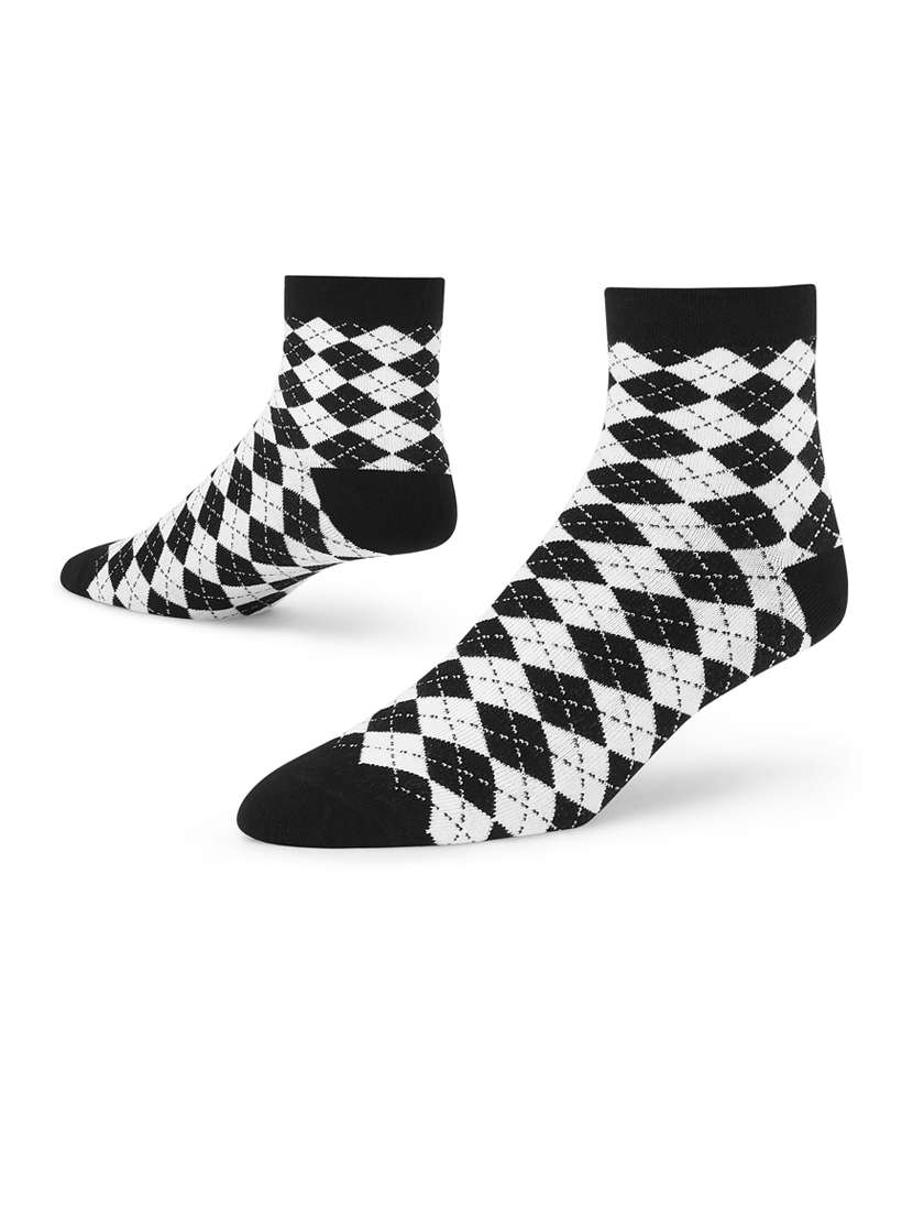 unisex multi colored ankle length socks combo - 20498526 - Standard Image - 3