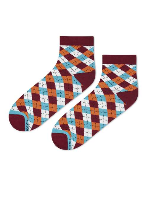 Unisex Multi Colored Ankle Length Socks 