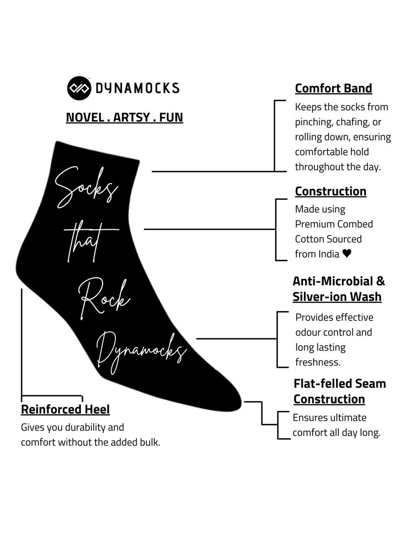 unisex multi colored ankle length socks combo - 20498545 - Standard Image - 3