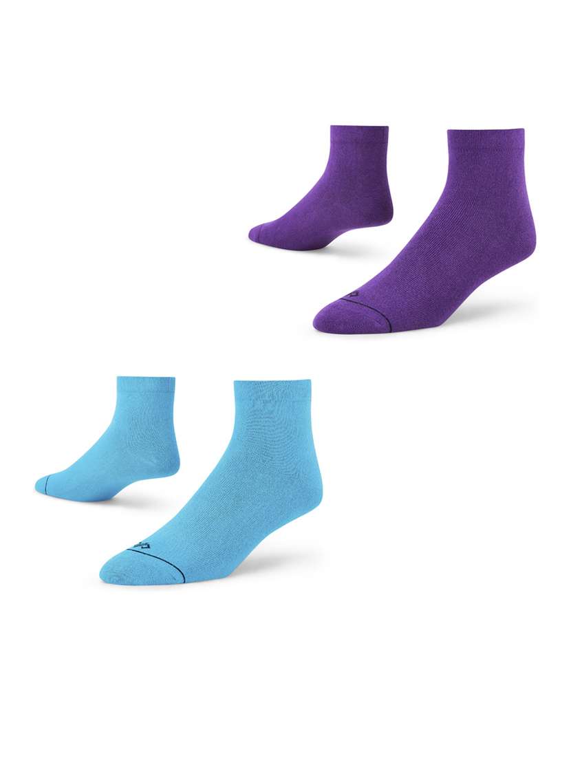 unisex solid ankle length socks combo