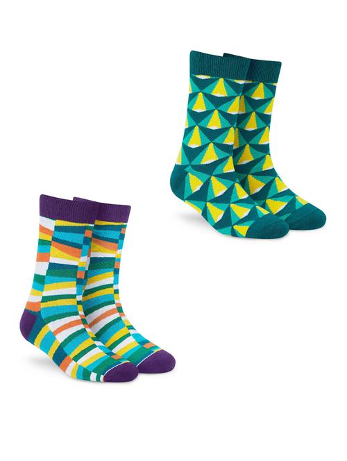 unisex multi colored above ankle length socks combo - 20498593 - Standard Image - 0