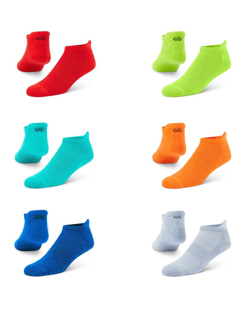 solid ankle length socks combo
