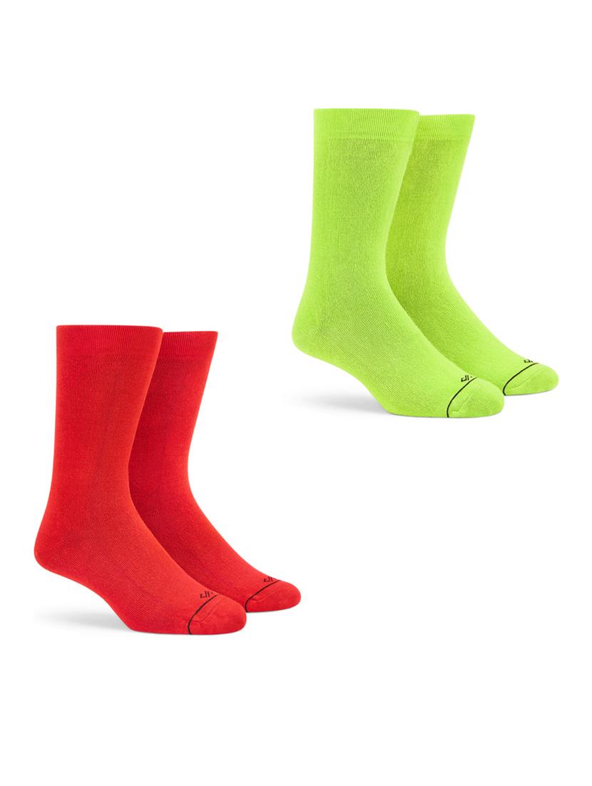 solid above ankle length socks combo