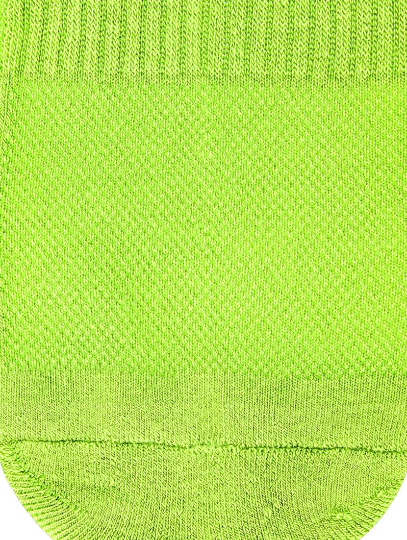 neon green cotton ankle length sock - 20498687 -  Standard Image - 3