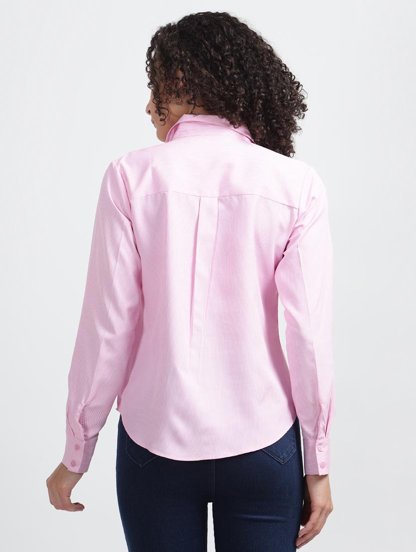 pink stripes formal shirt - 20498982 - Standard Image - 3