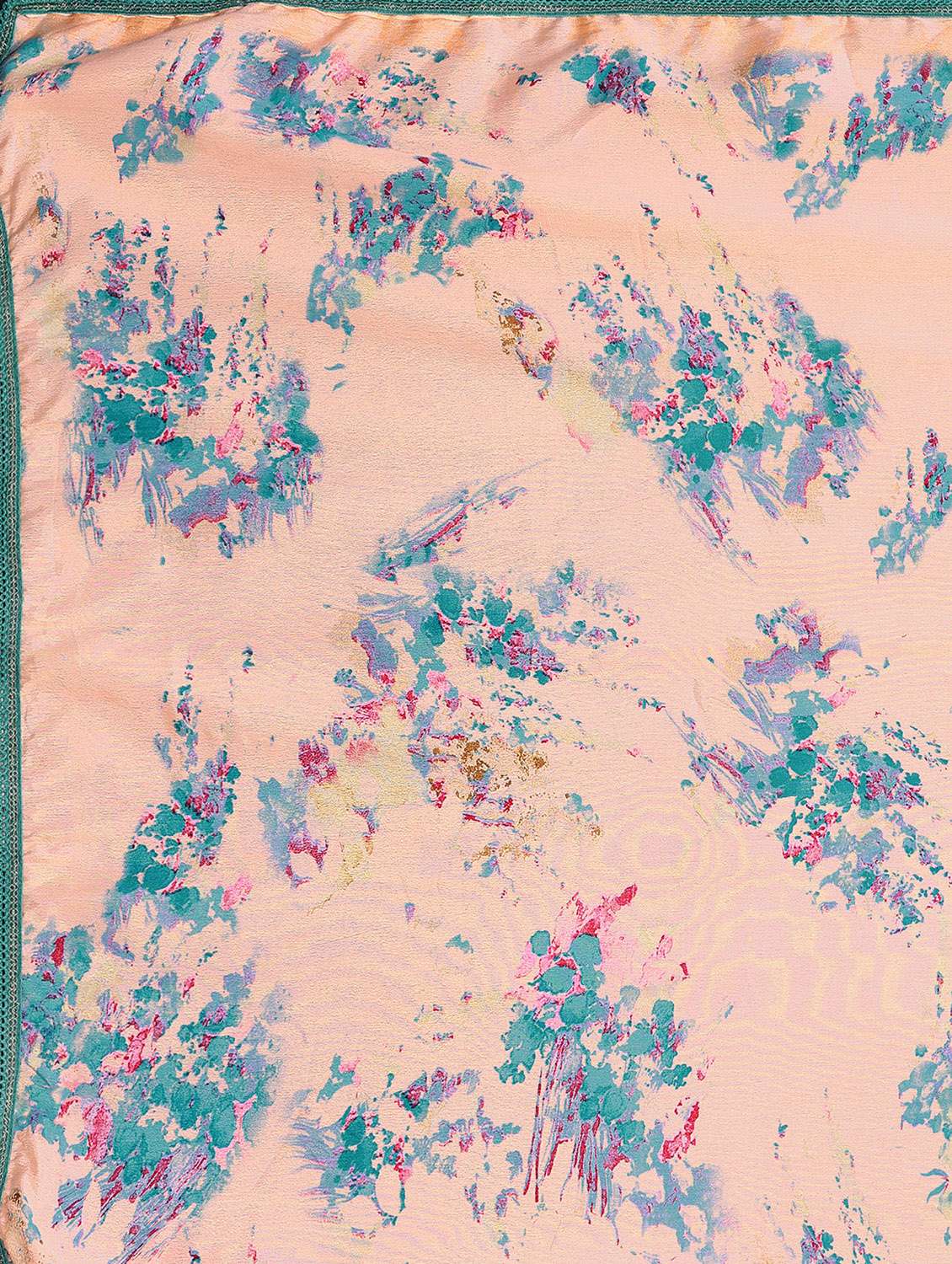 women peach printed lace work saree with blouse - 20499106 -  Standard Image - 3