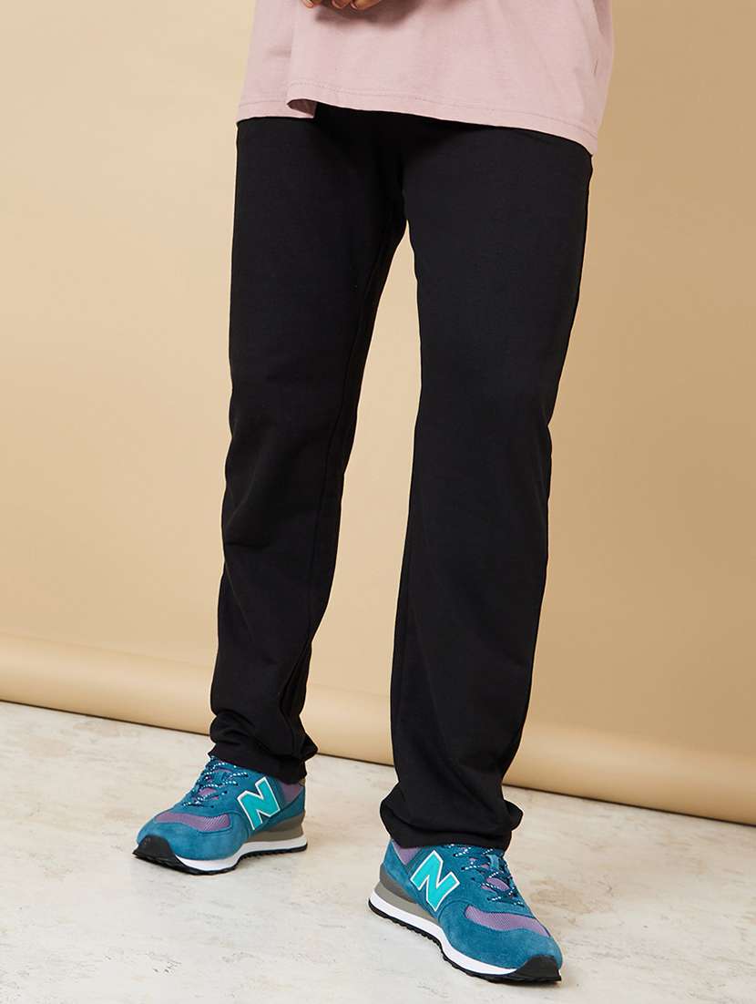 men black cotton track pant