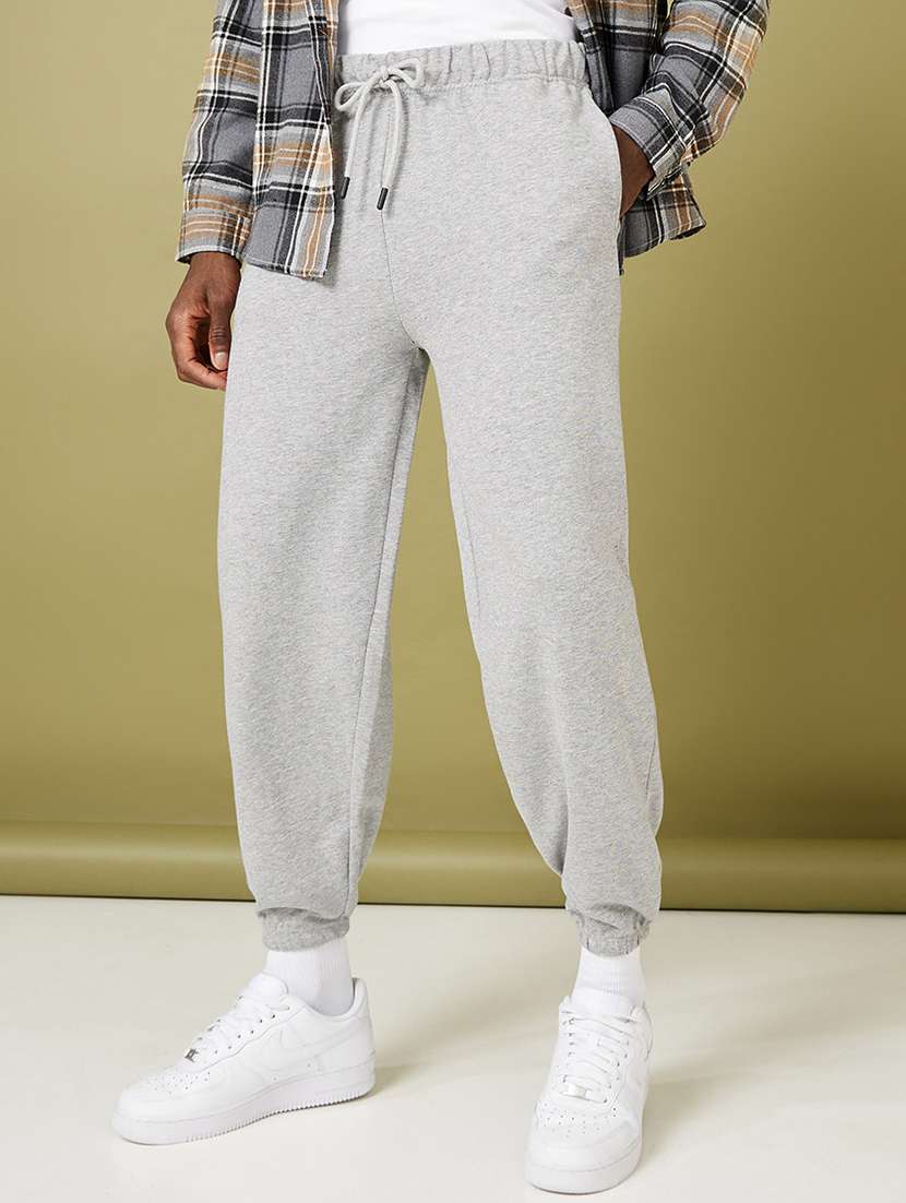 men solid jogger