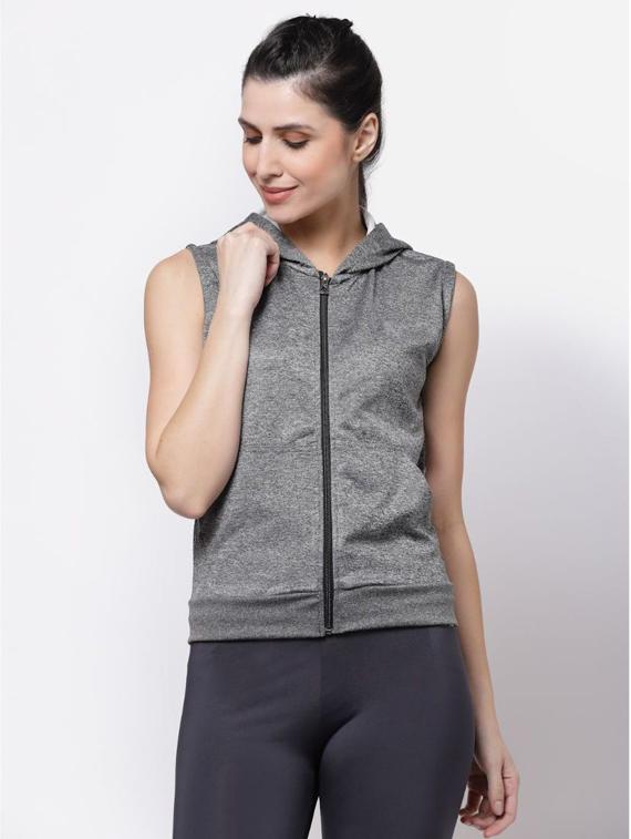 grey hooded regular jacket - 20501522 - Zoom Image - 0