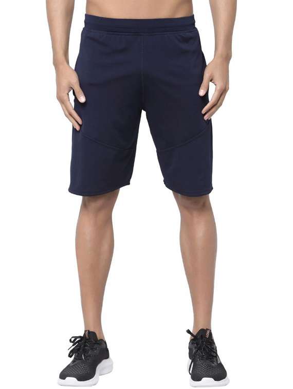 men solid cotton bermudas shorts