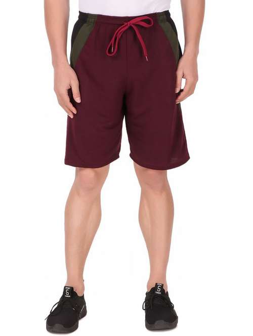 men color block cotton bermudas shorts - 20501560 -  Standard Image - 0