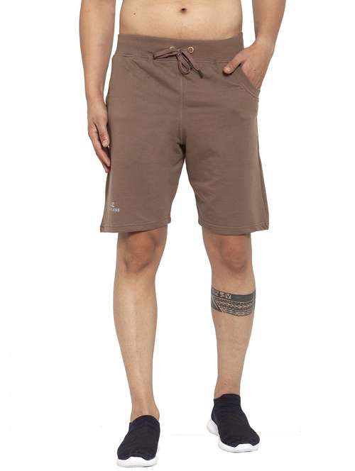 men solid cotton bermudas shorts - 20501576 -  Standard Image - 0