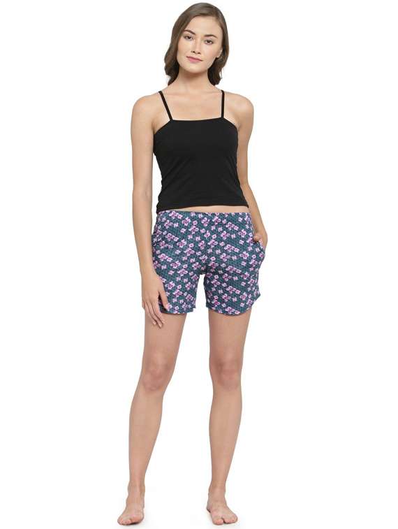 women multi colored cotton regular short - 20501628 - Standard Image - 3