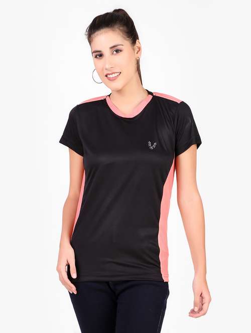 women's color block crew neck t-shirt - 20501755 - Standard Image - 0