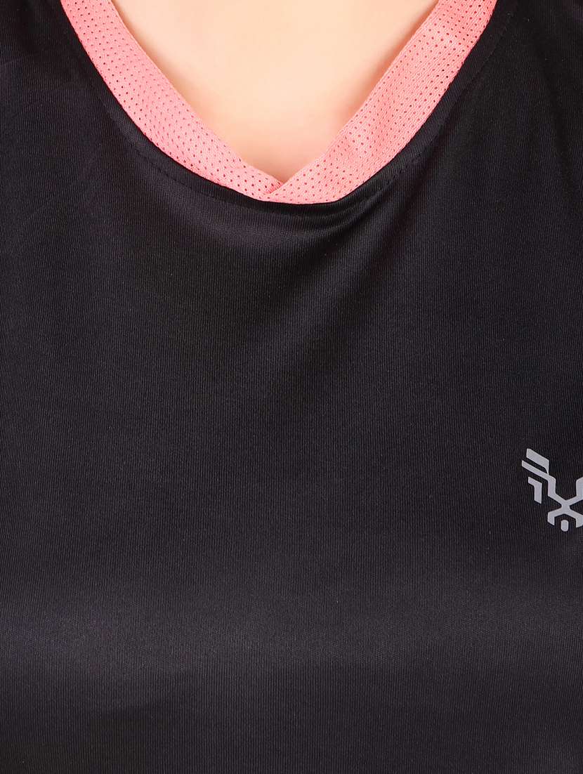 women's color block crew neck t-shirt - 20501755 - Standard Image - 3