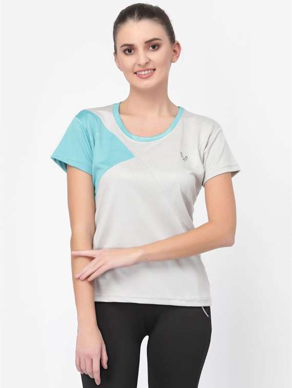 women's color block crew neck t-shirt