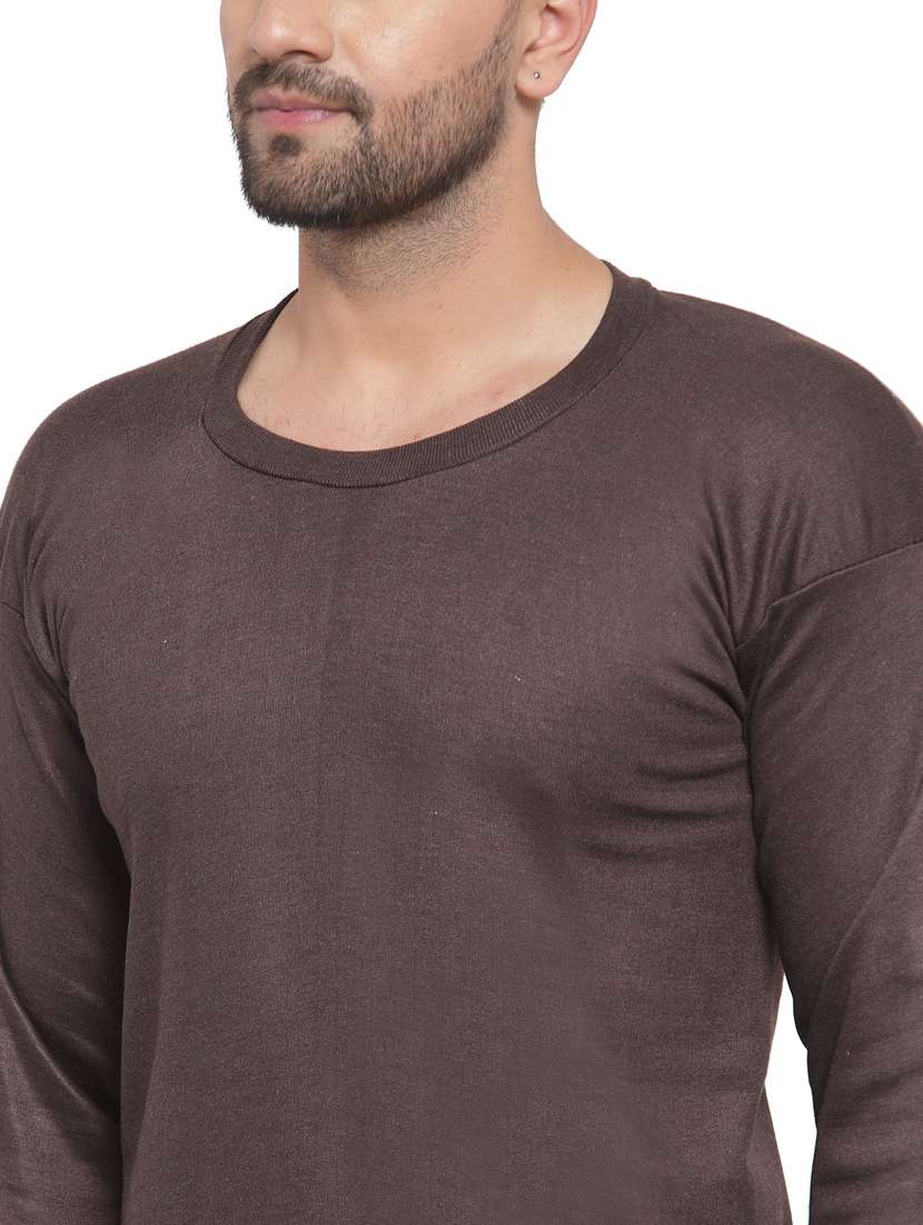 brown solid thermal top - 20501860 - Standard Image - 3