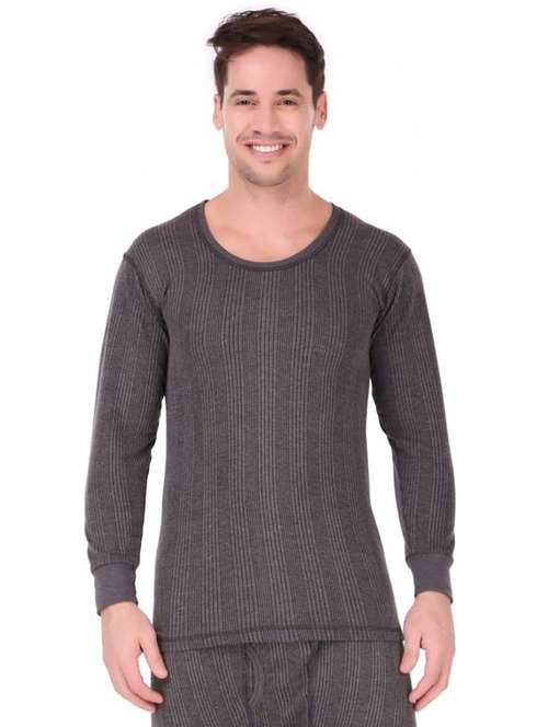 men full sleeve thermal top - 20501861 - Standard Image - 0
