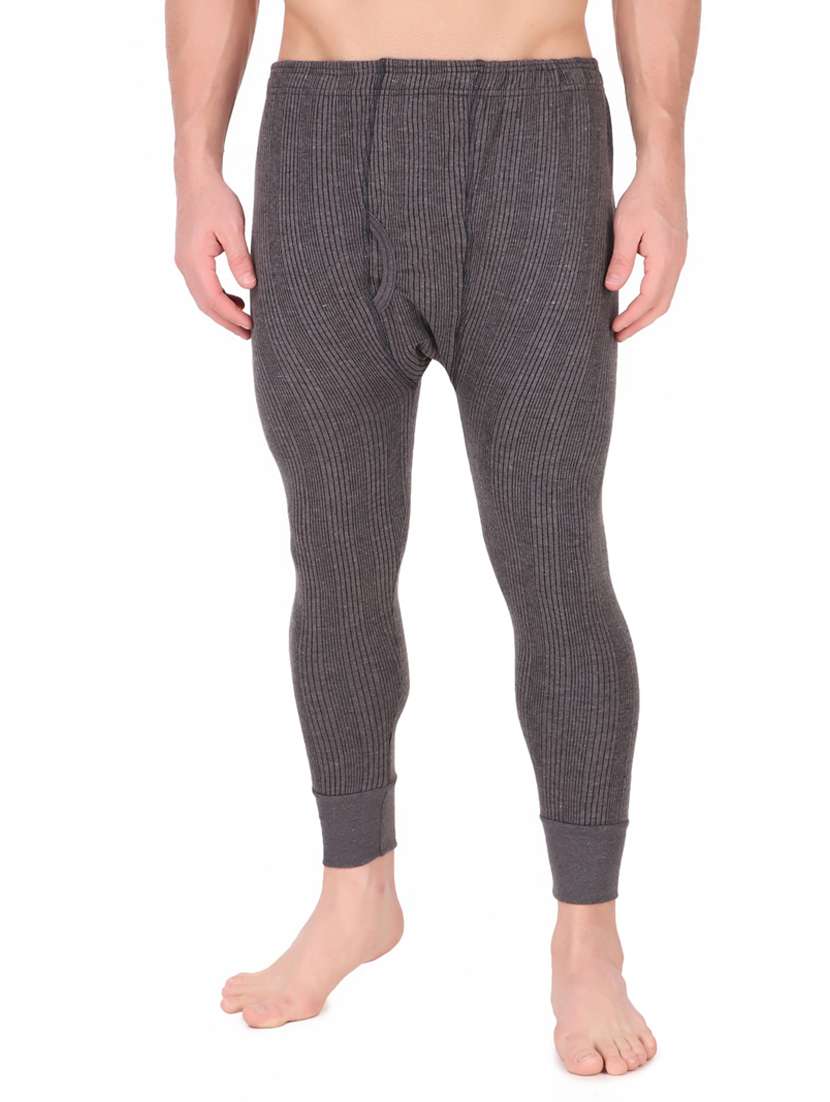 men solid top and bottom thermal set - 20501873 - Standard Image - 3