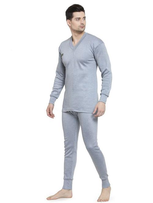 men wool thermal top bottom set - 20501890 -  Standard Image - 0
