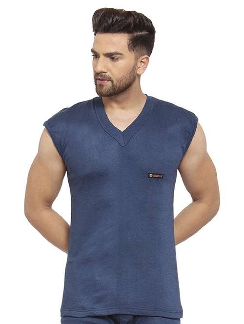 blue cotton thermal top - 20501922 -  Standard Image - 0