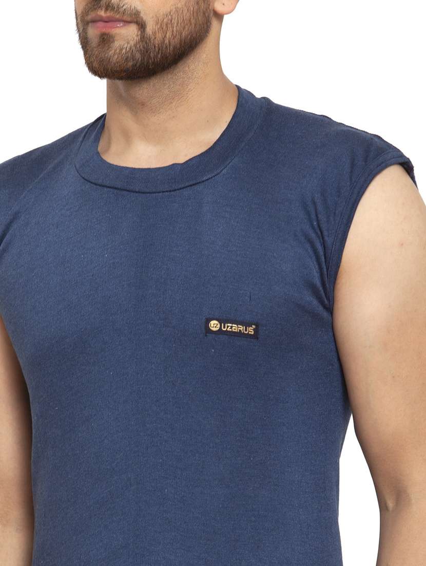 blue cotton thermal top - 20501928 - Standard Image - 3